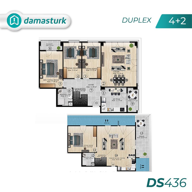 آپارتمان برای فروش در بيوك شكمجة - استانبول DS436 | املاک داماستورک 05