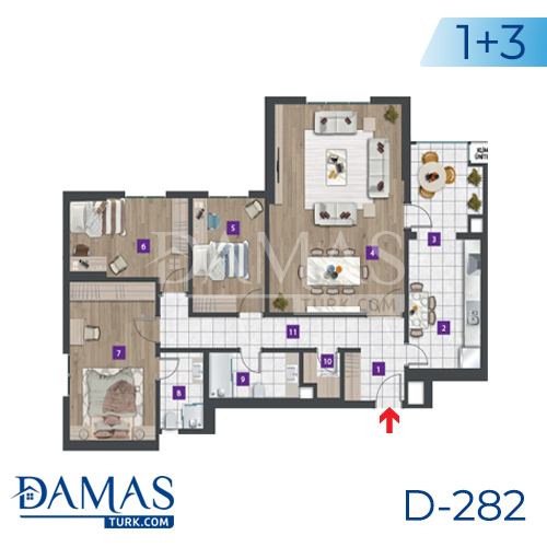 Damas Project D-282 in Istanbul - Floor plan picture 04