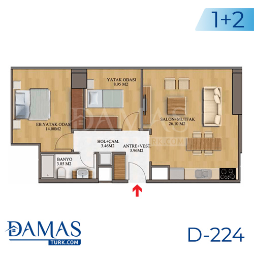 Damas Project D-224 in Istanbul - Floor plan picture  04
