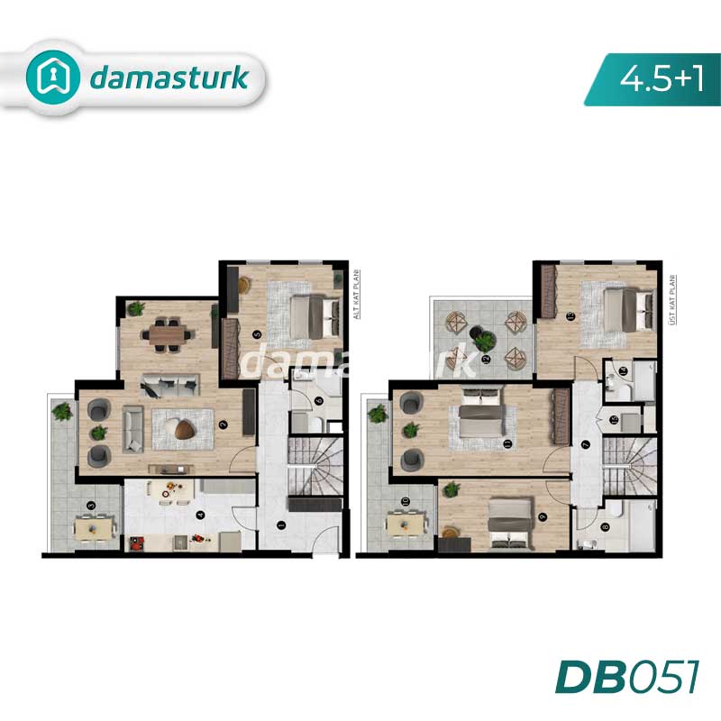 آپارتمان برای فروش در نیلوفر - بورسا DB051 | املاک داماستورک 04