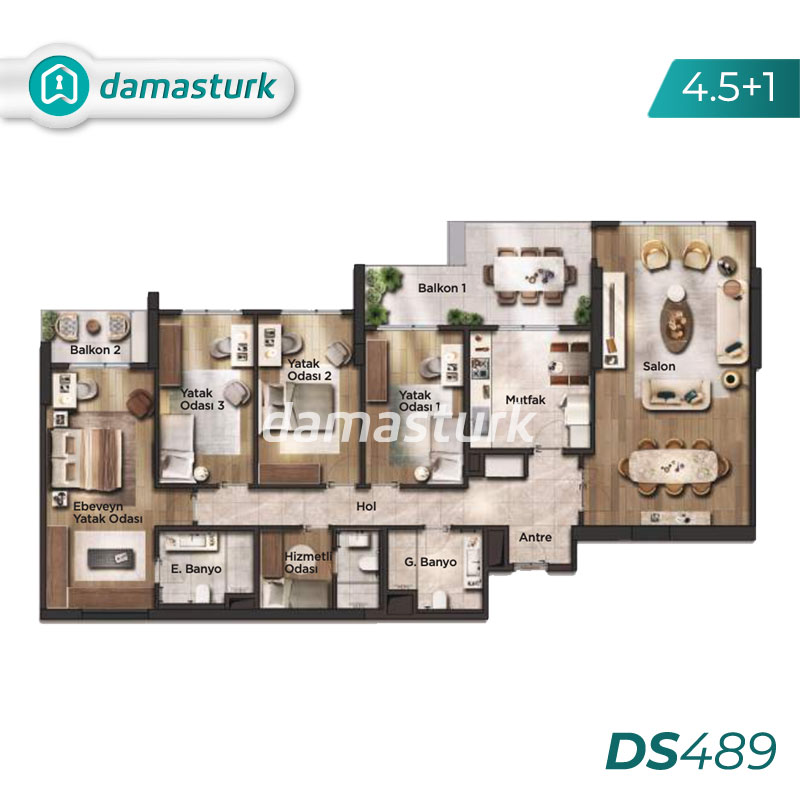 آپارتمان برای فروش در بيليك دوزو - استانبول DS589 | املاک داماستورک  05