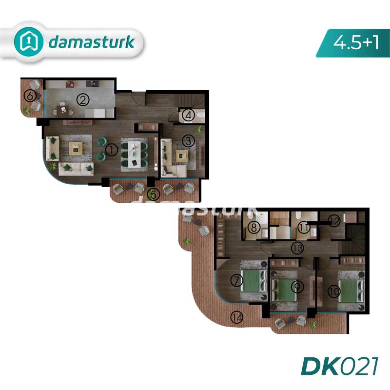 Luxury apartments for sale in Izmit - Kocaeli DK021 | DAMAS TÜRK Real Estate 03