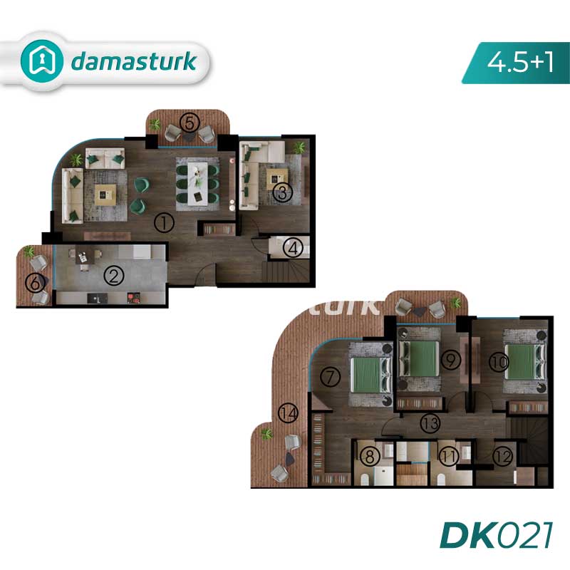 آپارتمان های لوکس برای فروش در ازمیت - کوجائلی DK021 | املاک داماستورک 02