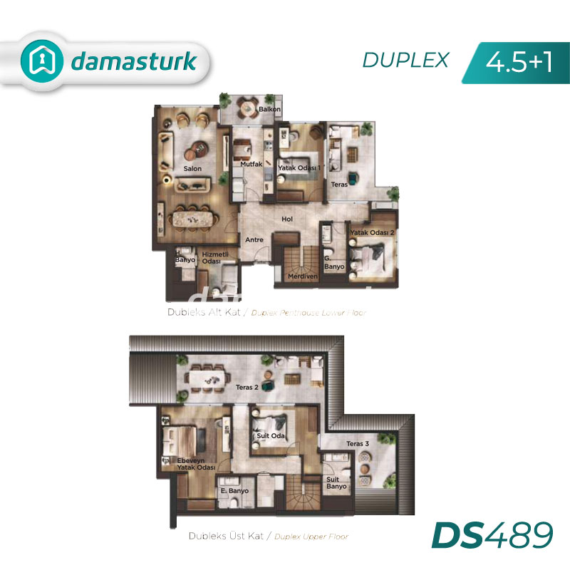 Appartements à vendre à Beylikdüzü - Istanbul DS589 | damasturk Immobilier 06