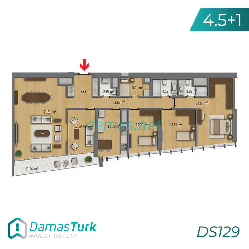 مجمع داماس DS129 في إسطنبول || داماس تورك العقارية 03