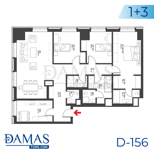 Damas Project D-156 in Istanbul - Floor plan picture 04