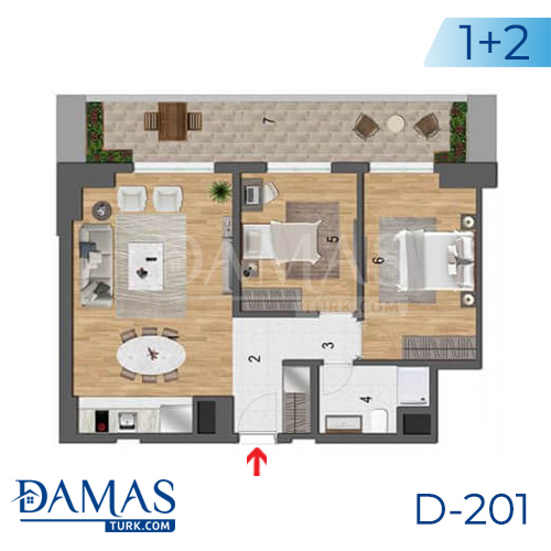 Damas Project D-201 in Istanbul - Floor plan picture  04