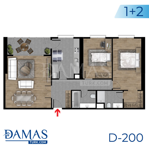 Damas Project D-200 in Istanbul - Floor plan picture  04