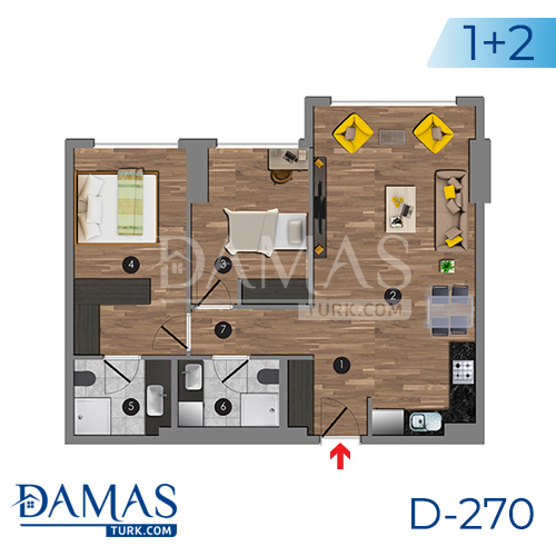 Damas Project D-270 in Istanbul - Floor plan picture 04