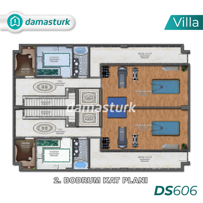 Luxury villas for sale in Büyükçekmece - Istanbul DS606 | damasturk Real Estate 04