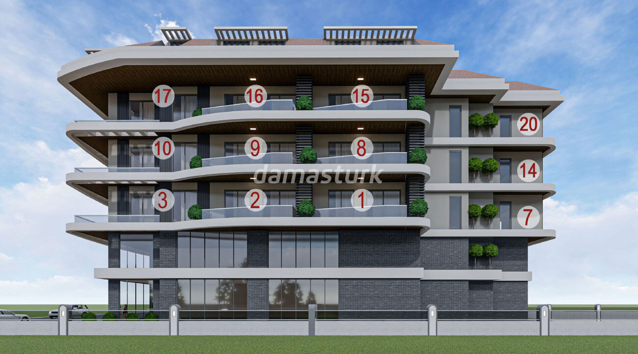 Apartments for sale in Antalya - Turkey - Complex DN083  || damasturk Real Estate Company 04
