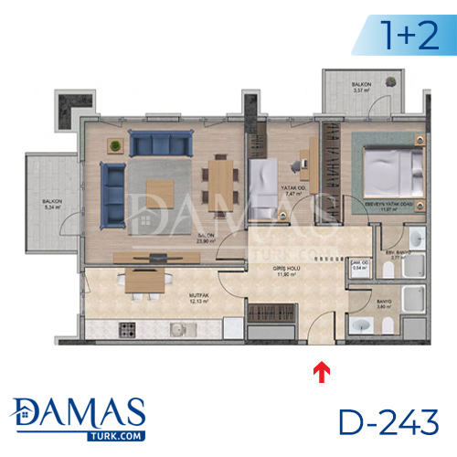 Damas Project D-243 in Istanbul - Floor plan picture  04