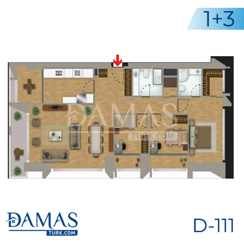 مجمع داماس 111 في اسطنبول - صورة مخطط 04