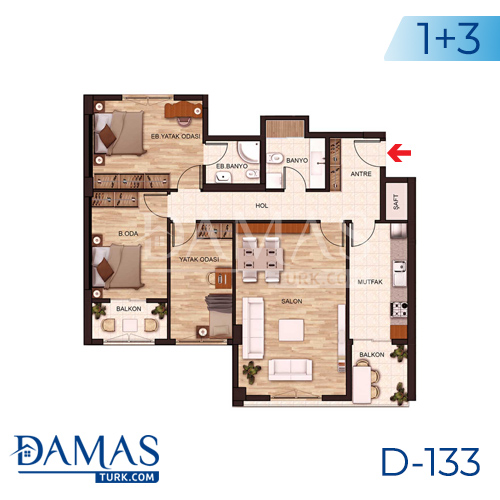 Damas Project D-131 in Istanbul - Floor plan picture 04