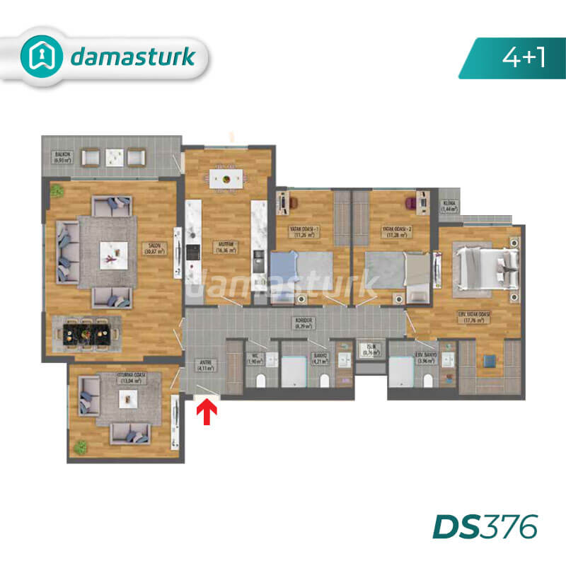Appartements à vendre en Turquie - Istanbul - le complexe DS376  || damasturk immobilière  04
