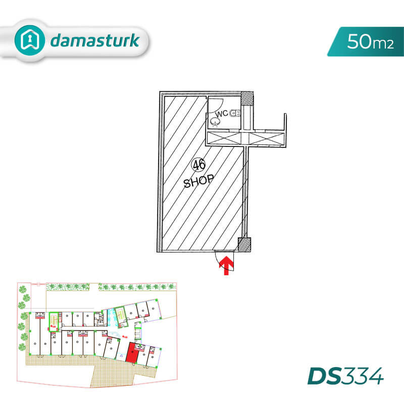 Shops for sale in Turkey - the complex DS334 || DAMAS TÜRK Real Estate Company 01
