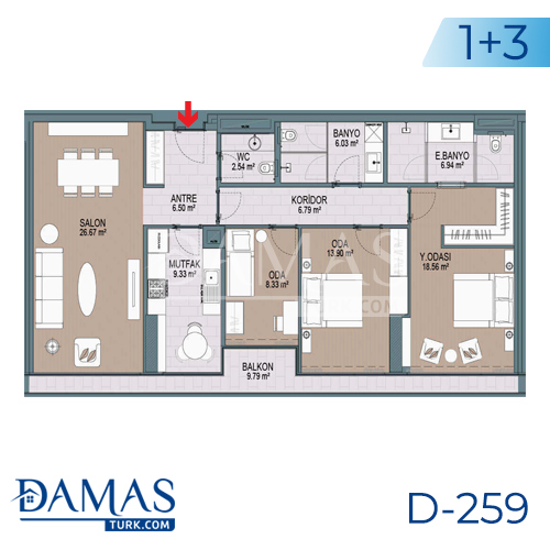 Damas Project D-259 in Istanbul - Floor plan picture 05