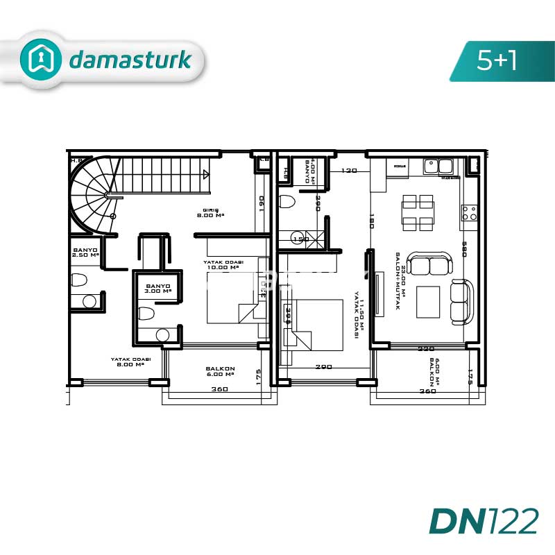Appartements de luxe à vendre à Aksu - Antalya DN120 | damasturk Immobilier 03