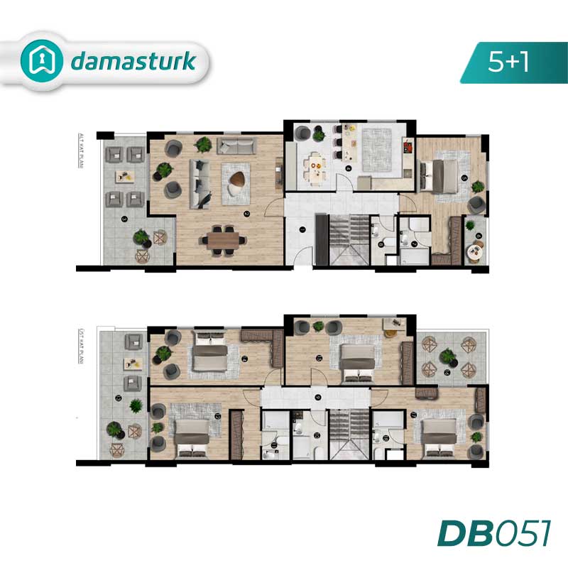 Appartements à vendre à Nilüfer - Bursa DB051 | DAMAS TÜRK Immobilier 06