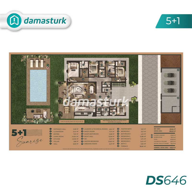 Villas à vendre à Büyükçekmece - Istanbul DS646 | damasturk Immobilier 02
