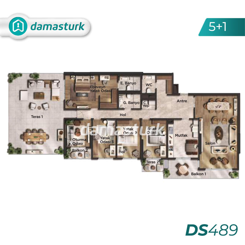 Apartments for sale in Beylikdüzü - Istanbul DS589 | damasturk Real Estate 08