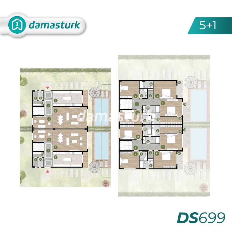 Luxury villas for sale in Silivri - Istanbul DS699 | damasturk Real Estate 02