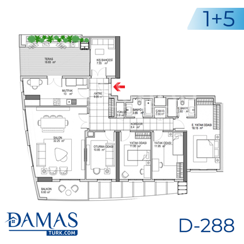 Damas Project D-288 in Istanbul - Floor plan picture 05