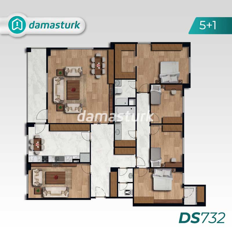 آپارتمان برای فروش در توب كابي - استانبول DS732 | املاک داماس ترک 02