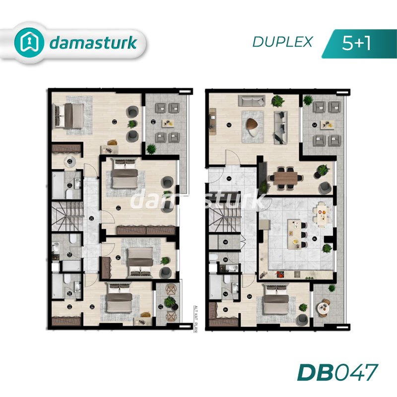 آپارتمان برای فروش در نيلوفر- بورصا DB047 | املاک داماستورک 05