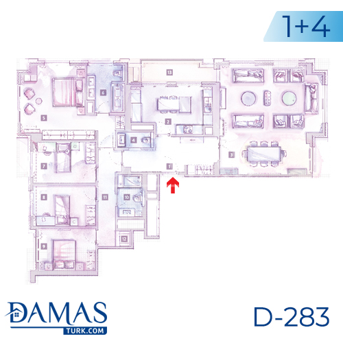 Damas Project D-283 in Istanbul - Floor plan picture 05