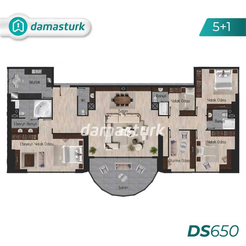 Apartments for sale in Esenyurt - Istanbul DS650 | damasturk Real Estate 05