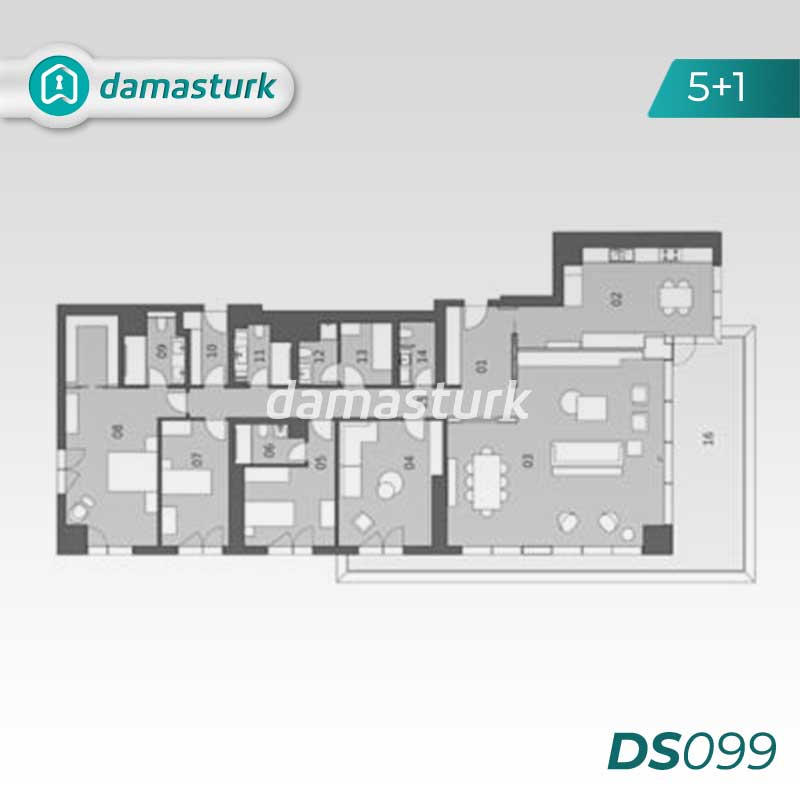 Apartments for sale in Bakırköy - Istanbul  DS099 | damasturk Real Estate  04