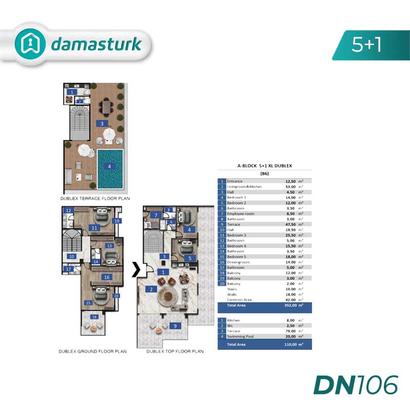 Immobilier de luxe à vendre à Alanya - Antalya DN106 | damasturk Immobilier 04