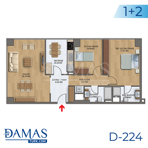 Damas Project D-224 in Istanbul - Floor plan picture  05