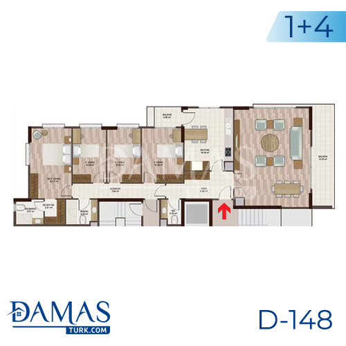 Damas Project D-148 in Istanbul - Floor plan picture 05