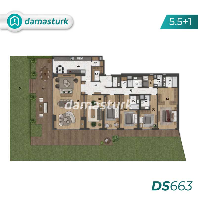 Luxury apartments for sale in Tuzla - Istanbul DS663 | damasturk Real Estate 03