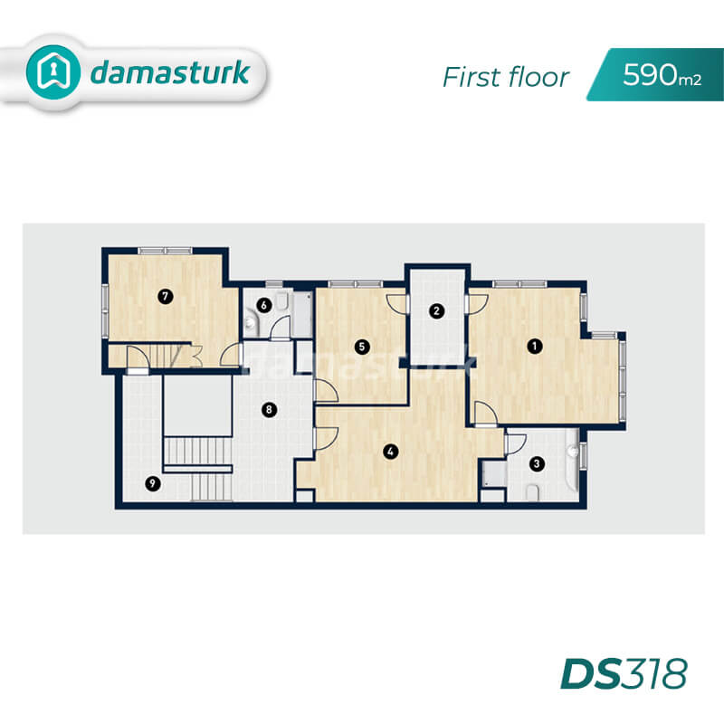 Villas for sale in Turkey - complex DS318 || damasturk Real Estate Company 08