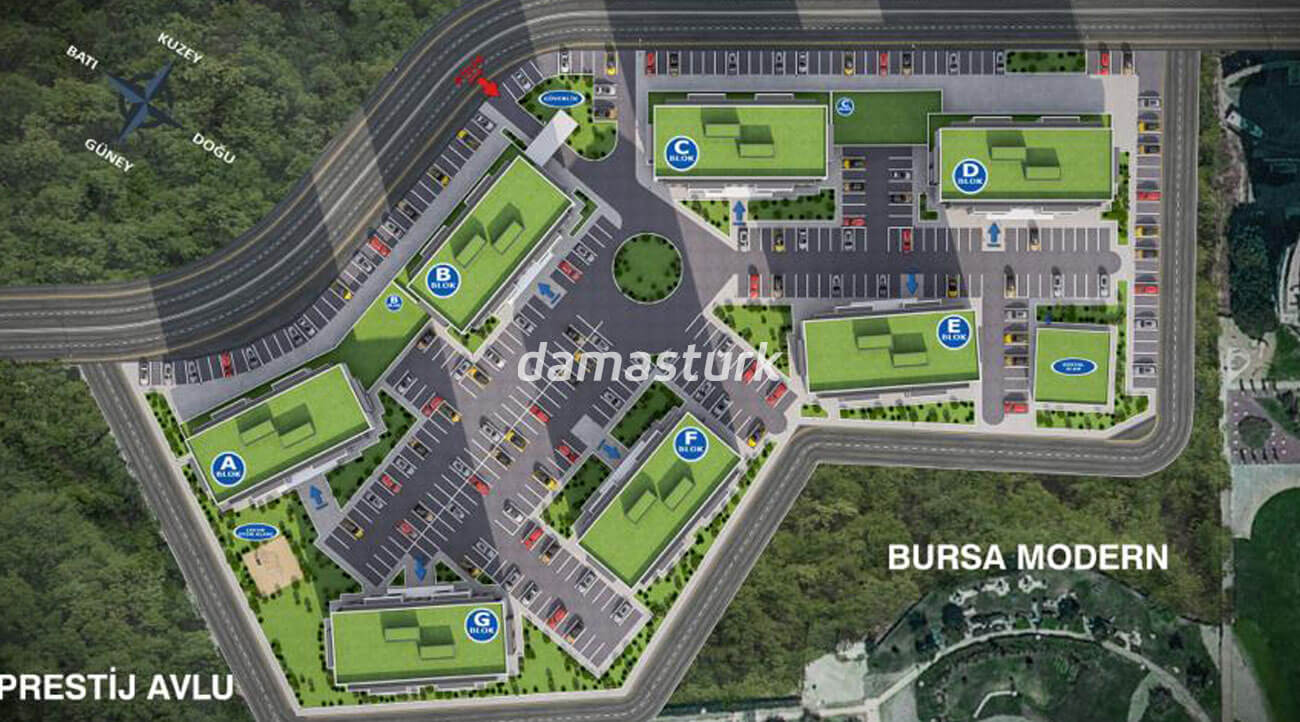 Appartements à vendre à Osmangazi - Bursa DB045 | damasturk Immobilier 05