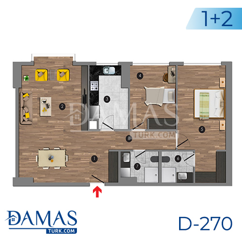 Damas Project D-270 in Istanbul - Floor plan picture 05