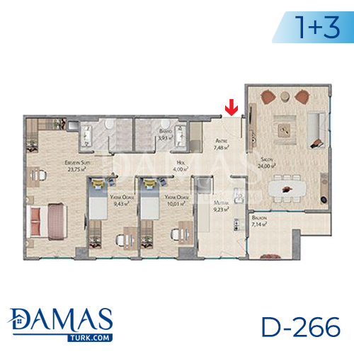Damas Project D-266 in Istanbul - Floor plan picture 05
