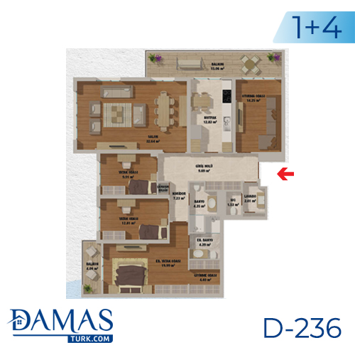 Damas Project D-236 in Istanbul - Floor plan picturer  05