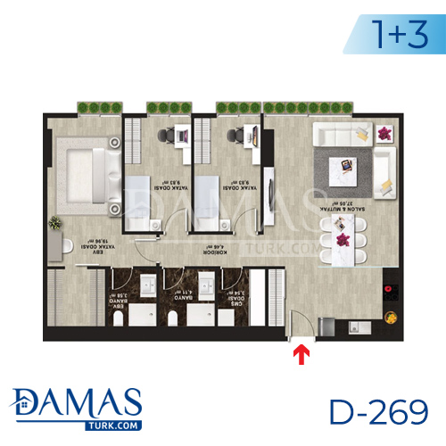 Damas Project D-269 in Istanbul - Floor plan picture 05
