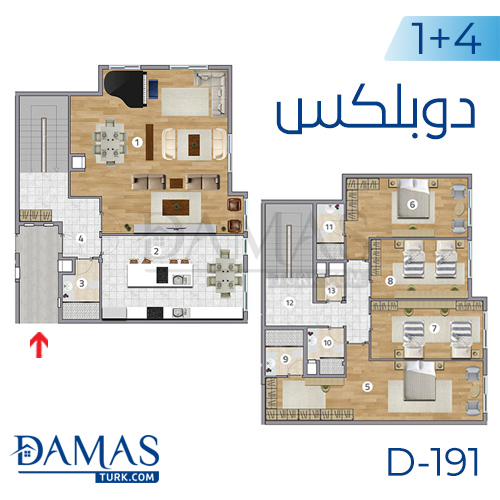 Damas Project D-191 in Istanbul - Floor plan picture  05