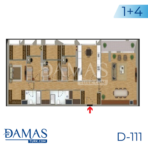 مجمع داماس 111 في اسطنبول - صورة مخطط 05