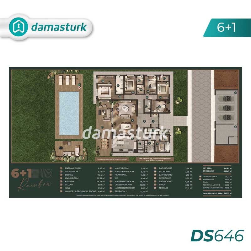 Villas à vendre à Büyükçekmece - Istanbul DS646 | damasturk Immobilier 03