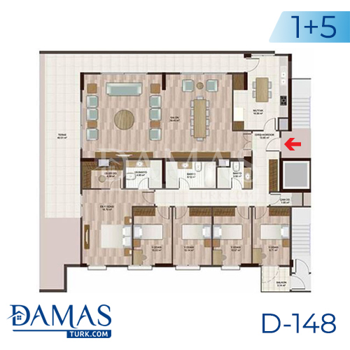 Damas Project D-148 in Istanbul - Floor plan picture 06