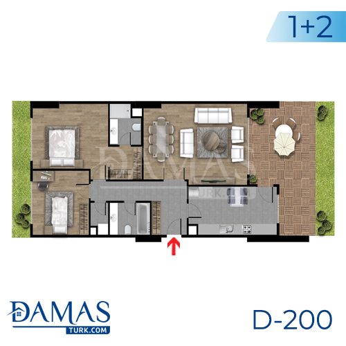Damas Project D-200 in Istanbul - Floor plan picture  06