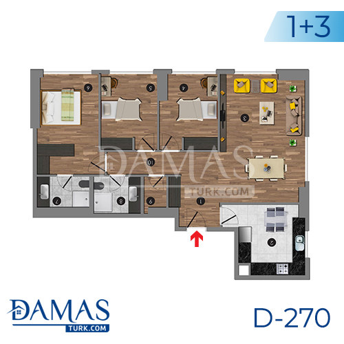 Damas Project D-270 in Istanbul - Floor plan picture 06