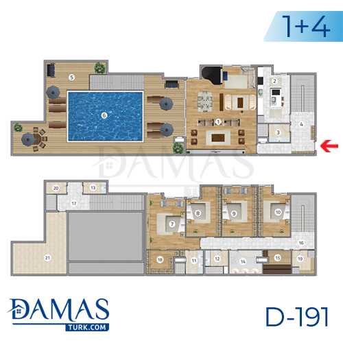 Damas Project D-191 in Istanbul - Floor plan picture  06