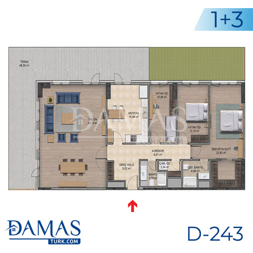Damas Project D-243 in Istanbul - Floor plan picture  06